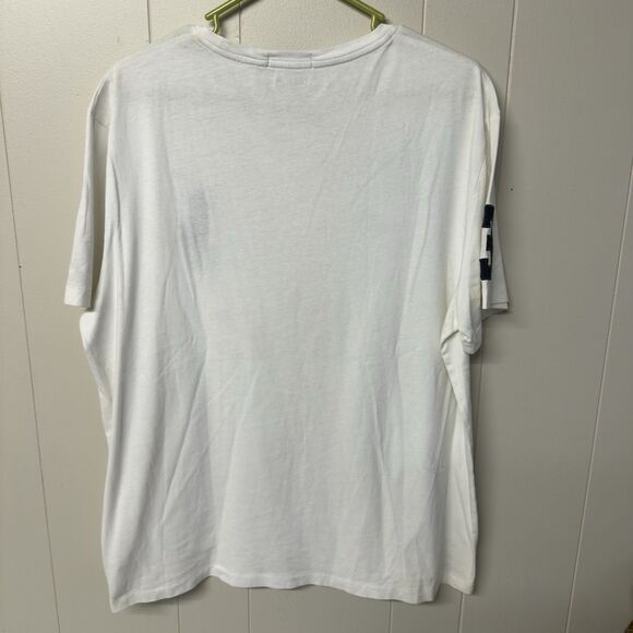 Polo Ralph Lauren T Shirt USA Flag Big Pony 3 Patch Custom Fit Boxy men XL EUC - Picture 11 of 11